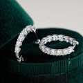 925 Silver Moissanite Earrings, Fashionable and Elegant Cross-Border Personality Studs, Amazon Best-Seller-0-0