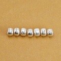wholesale 925 Sterling Silver 26 English Alphabet Beaded Bracelet Crystal Bead Spacer DIY Stringing Loose Beads Accessories Pendant-0-2