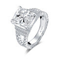 S925 Sterling Silver Geometric Square Wedding Ring for Women, Ins Style Clearance with Free Shipping-0-3