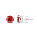 wholesale S925 Sterling Silver 2-carat colorful and dazzling moissanite stud earrings, small and exquisite, colorfast-0-10