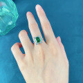 wholesale High-Carbon Diamond ZHUO Zhifang New Rectangular 2-Carat Simulated Emerald 7*9 Ultra-Sparkling-0-2