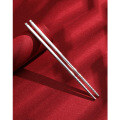 wholesale 999 Pure Silver Chopsticks – High-end Household Tableware, Hollow Silver Chopsticks for Dining, Chinese-style Chopsticks, Wedding Gifts-0-5