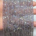 wholesale Metal material natural gray moonstone loose beads labradorite blue moonstone string beads semi-finished crystal DIY jewelry accessory beads 3mm-0-1