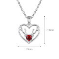 wholesale 【Rock-Bottom Price】S925 Sterling Silver Necklace for Women, Minimalist and Chic Accessory, Christmas Gift "Deer to Have You"-0-3