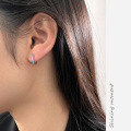 wholesale S925 Sterling Silver Fresh and Sweet Ins Style Exquisitely Simple Design Diamond-Studded Ear Clasp M05808-0-1