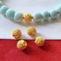 wholesale S925 silver gold-plated antique hollow ball beads for DIY handmade bracelet original loose beads pure silver-0-2