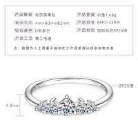 S925 Sterling Silver Romantic Crown Engagement Ring for Women, Luxe and Unique Design.-Shining Crown [White Gold]  $8.5