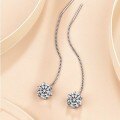 Sterling Silver 6-Claw Oval Moissanite Stud Earrings for Women Wholesale-0-2