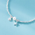 wholesale S925 Silver Small Fresh Sweet Ins Style Niche Design Pearl Starfish Shell Crushed Silver Bracelet S7930-0-3
