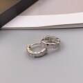 wholesale S925 Sterling Silver Light Luxury Micro-Inlaid Snake-Shaped Ear Clasp with High-End Full Diamond Snake Bone Design, European and American Niche Personalized Earrings for Women-0-0