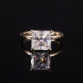 wholesale 9/10/14/18K Gold Cross-Border Square 35 Carat Moissanite Engagement Ring New Style-0-0