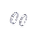 wholesale 925 Sterling Silver Couple Rings Pair, Small Design, Minimalist Band Matching Rings for Men, Wedding Gift for Girlfriend-0-4