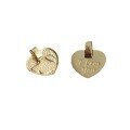 wholesale 9K Solid Gold Korean Factory I Love You Heart Coin Pendant Necklace for Girlfriend-0-3