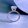 wholesale 925 Silver Mo Jing Jewelry New 2ct High Carbon Diamond 8*8 Princess Cut Ring WomenIns-0-1