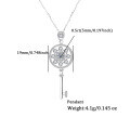 wholesale S925 Sterling Silver Cross-Border Moissanite Key Necklace with Elegant and Luxurious Design Collarbone Chain High-End Pendant Wholesale-0-5