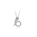 wholesale S925 Sterling Silver Light Luxury Full Diamond Soaring Snake Serpentine Necklace Fashion Niche Design Birthday Gift for Best Friend-0-4