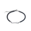 wholesale S925 Silver Korean Minimalist Unisex Moebius Couple Bracelet Trendy Personalized Accessory-0-4