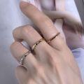 wholesale 18K Rose Gold Plain Ring Ladies Jewelry 9K White Gold Light Gold Tail Ring 14K Rose Gold Couple Rings-0-3