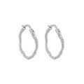 wholesale S925 Sterling Silver Korean Minimalist High-End TexturedTone Niche Geometric Circle Ear Clips for Women-0-7