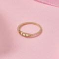 wholesale S925 sterling silver full-body French minimalist niche design high-end versatile fashion ring stackable pinky ring-0-4