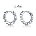 wholesale S925 Sterling Silver Geometric Round Minimalist Small Batch Design Versatile Stud Earrings for Students Wholesale-0-4