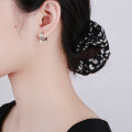 wholesale S925 Sterling Silver Fashion Internet Celebrity Style Creative Zipper Design Earrings Thai Silver Jewelry-0-3