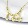 wholesale Sterling Silver Versatile Collarbone Necklace Summer Original Design Trendy Necklace INS Silver Necklace Balloon Letter Necklace-0-1