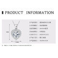 S925 Silver Geometric Square Pendant Necklace for Women-0-6