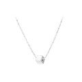 wholesale S925 Sterling Silver Tiny Cube Necklace, Minimalist Ins Style, Niche Design, Delicate and Dainty Collarbone-0-4