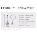 S925 Sterling Silver 3-Carat D Color Moissanite Luxury Halo Stud Earrings-0-12