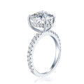 wholesale S925 silver plated with 18k white gold 95mm heart-shaped 35ct moissanite engagement ring for women-0-4