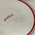wholesale S925 Silver Simple and Versatile Bow Earrings for Women, New Trendy and Unique Elegant Earrings-0-3