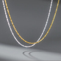 wholesale S925 Sterling Silver Cauliflower Star Single Chain Necklace, Ins Style Niche Design Sense Neck Accessory Y00874-S925 silver necklace silver 925 silver