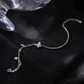 wholesale S925 Sterling Silver Double Layer Butterfly Bracelet for Women, Minimalist Luxury, Exquisite Semi-Bangle Cuff, High-End Sense Jewelry-0-3