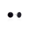 wholesale S925 Sterling Silver Personality Trendy Purple Clay Stone Ear Studs, Unisex Korean Japanese Style Ins Wind Cross-Border New Accessories-0-4