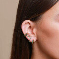 wholesale S925 Sterling Silver Double-Layer Diamond-Studded Ear Cuff, Creative and Luxurious-0-3