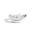 wholesale S925 sterling silver 2ct moissanite ring cushion cut with certificate, small batch high-end luxury-0-4