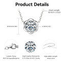 S925 Sterling Silver Butterfly Moissanite Layering Necklace-0-45