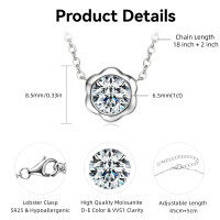 S925 Sterling Silver Butterfly Moissanite Layering Necklace-Style Y [Clearance Sale - Free Shipping] Silver  925 Silver