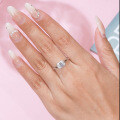 925 Silver Octagonal Moissanite Ring for Women-0-1