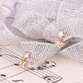 wholesale 18K gold genuine source manufacturer women's fashion diamond-embedded earrings, 9K gold moissanite ear studs with dropshipping service-0-2