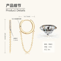 S925 Sterling Silver Minimalist Dual-Wear Ear Studs, Ins Style-Model M [Clearance Sale - Free Shipping] Gold  925 Silver
