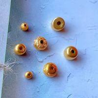 wholesale S925 sterling silver antique silver gold-plated spacer beads, intestine beads, DIY bracelet and necklace accessories, barrel beads, old-style beads-Style 2 one