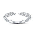 Metal Alloy Stackable Adjustable Open Ring, Custom Moissanite Jewelry Processing-0-3