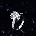 S925 Silver Classic Bull Head Ring with 3ct Moissanite-0-4