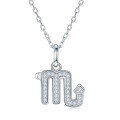 wholesale S925 Silver New Classic Twelve Zodiac Signs Series Pendant with D Color Moissanite, Unisex Necklace-0-10