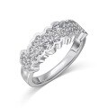 wholesale S925 Sterling Silver Light Luxury Hot Style Women's Ring with Exquisite Full Diamond Inlay and Irregular Design, Embodying Elegance and High-End Sophistication-0-4