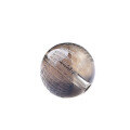 wholesale Metal material natural tea crystal carved Prajna Paramita Heart Sutra bead round bead handicraft bracelet DIY crystal jewelry accessory-0-5