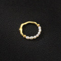 wholesale S925 Sterling Silver Irregular Pearl Ring, Xiaohongshu INS Minimalist Style Unique Women's Ring R00206-0-0