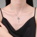 S925 Silver Moissanite Pendant Necklace, Live Sale Hot Item, Wholesale Available-0-2